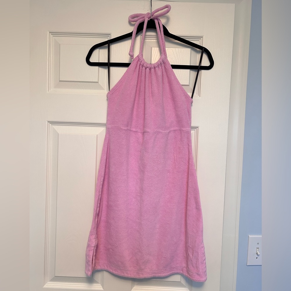 Pink Halter Neck Dress